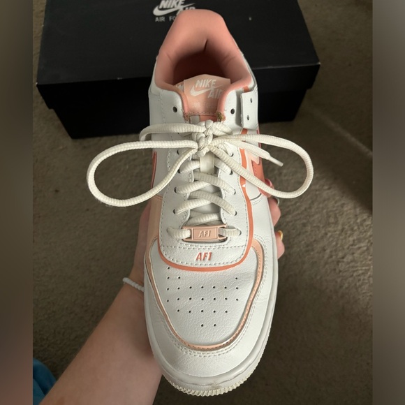 Two Toned Pink Nike AirForce Ones - Picture 4 of 9